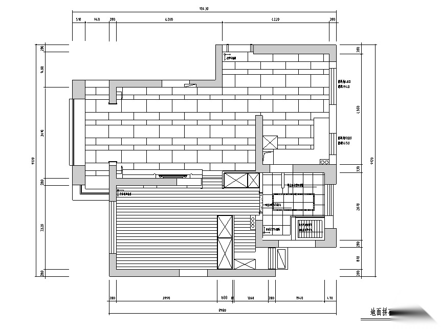 [江苏]现代奢华常熟四季花园公寓房设计施工图cad施工图下载【ID:160495143】