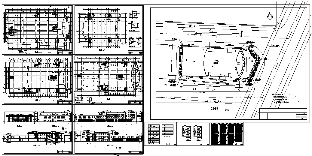 龙归商贸城建筑设计初设图CADcad施工图下载【ID:165930133】