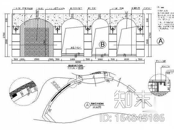 [江苏]某时尚美容SPA会所室内装修施工图cad施工图下载【ID:164845186】