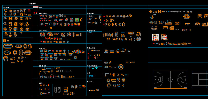 CAD家具平台图cad施工图下载【ID:149608188】