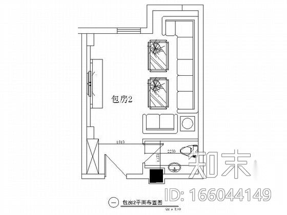 某欧式娱乐会所包房2装修图cad施工图下载【ID:166044149】