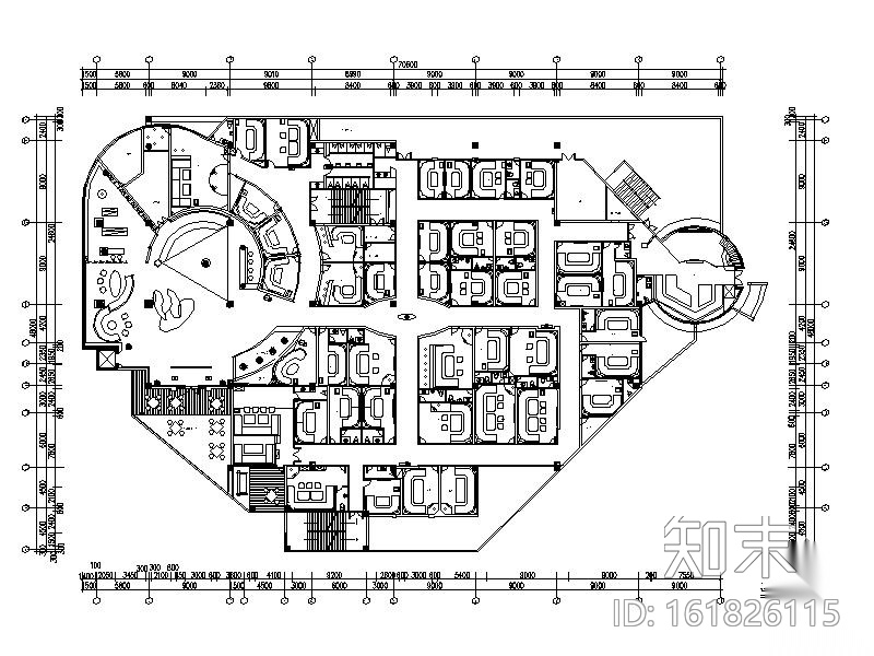 [四川]2700㎡KTV装修图cad施工图下载【ID:161826115】