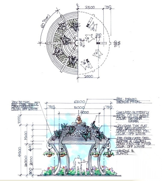 [上海]法式高档居住区景观概念规划设计施工图下载【ID:161072101】