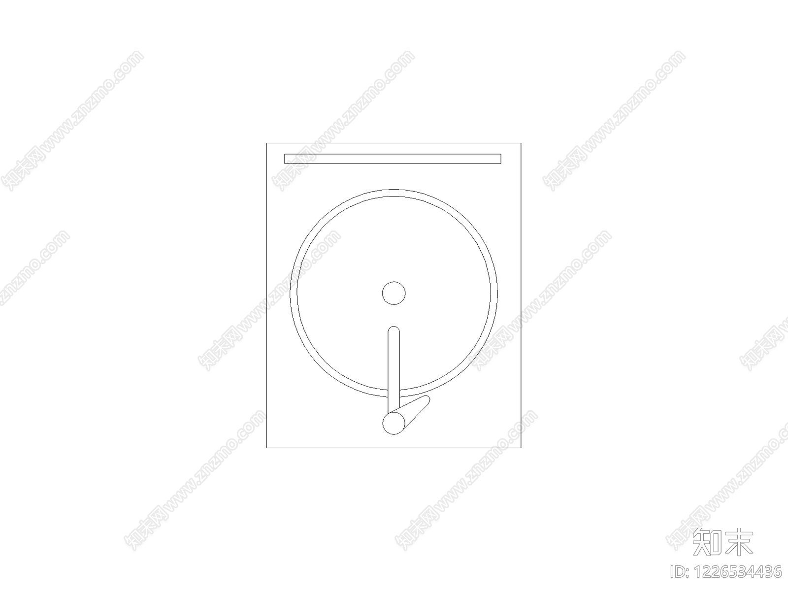 现代开关插座CAD图纸