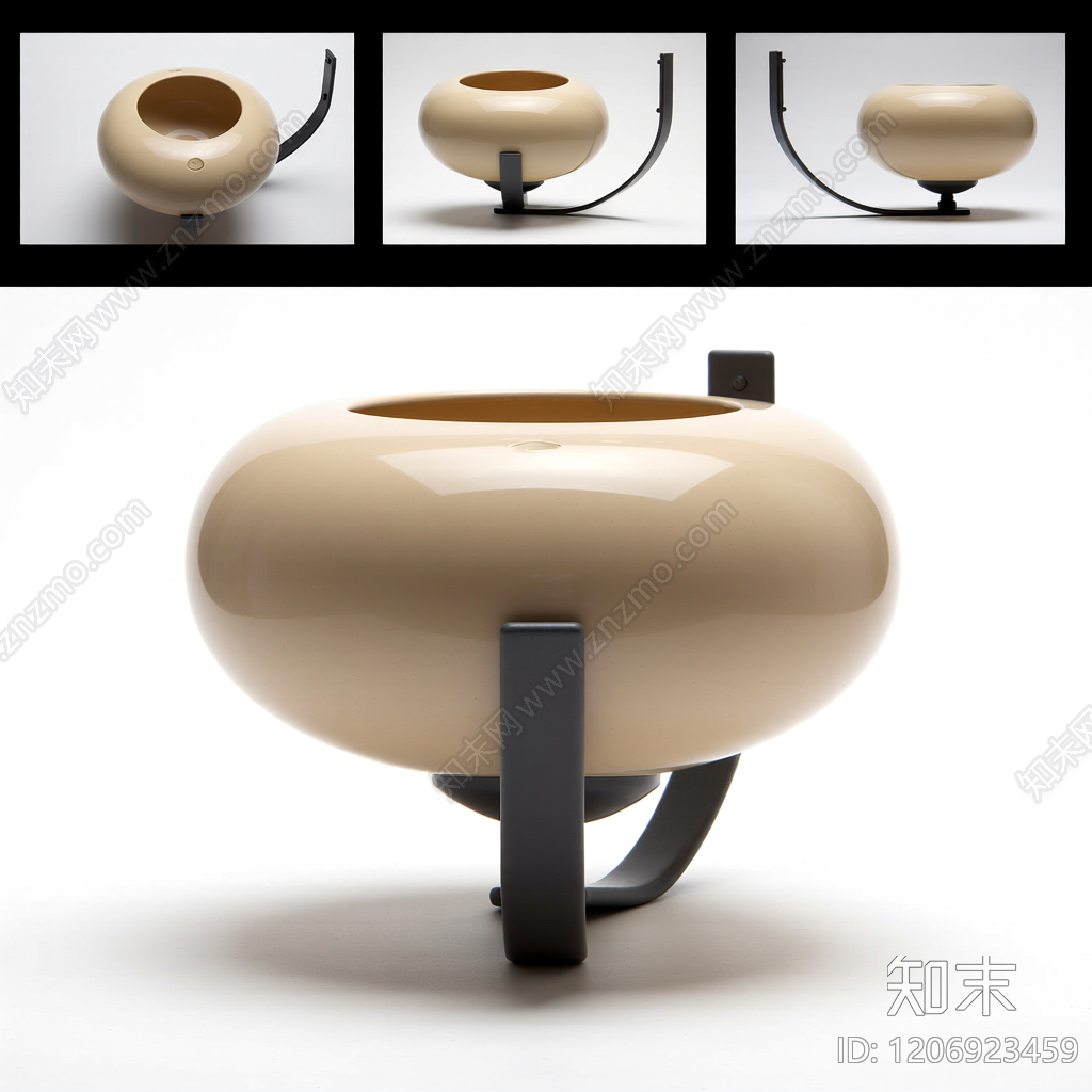 壁挂式球形灯具3D模型下载【ID:1206923459】