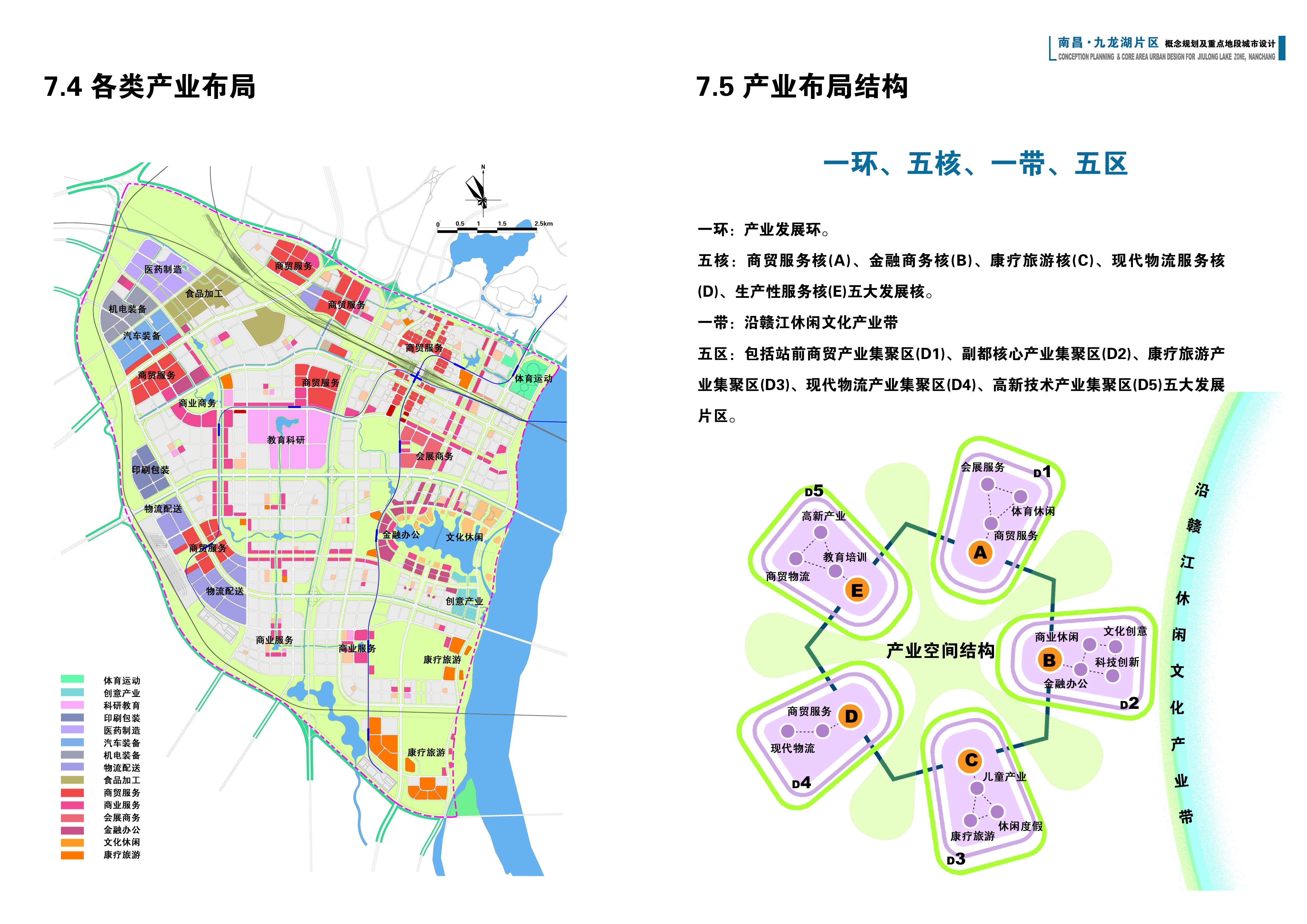 [江西]南昌九龙湖片区概念规划及重点地段城市设计方案文...cad施工图下载【ID:165156169】