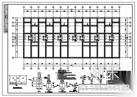 某公司房屋接建改造工程图纸施工图下载【ID:166244139】