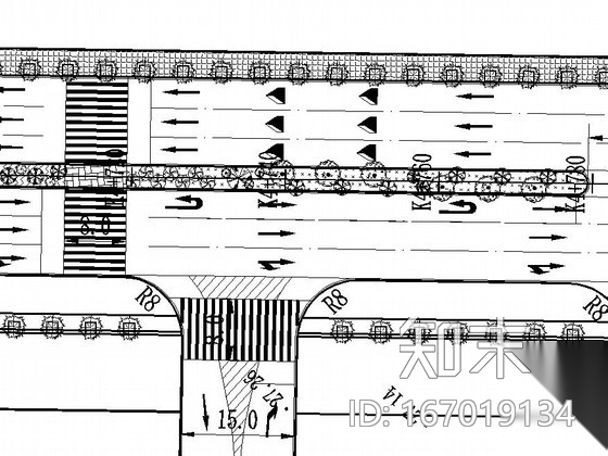 [淮南]道路景观设计施工图cad施工图下载【ID:167019134】