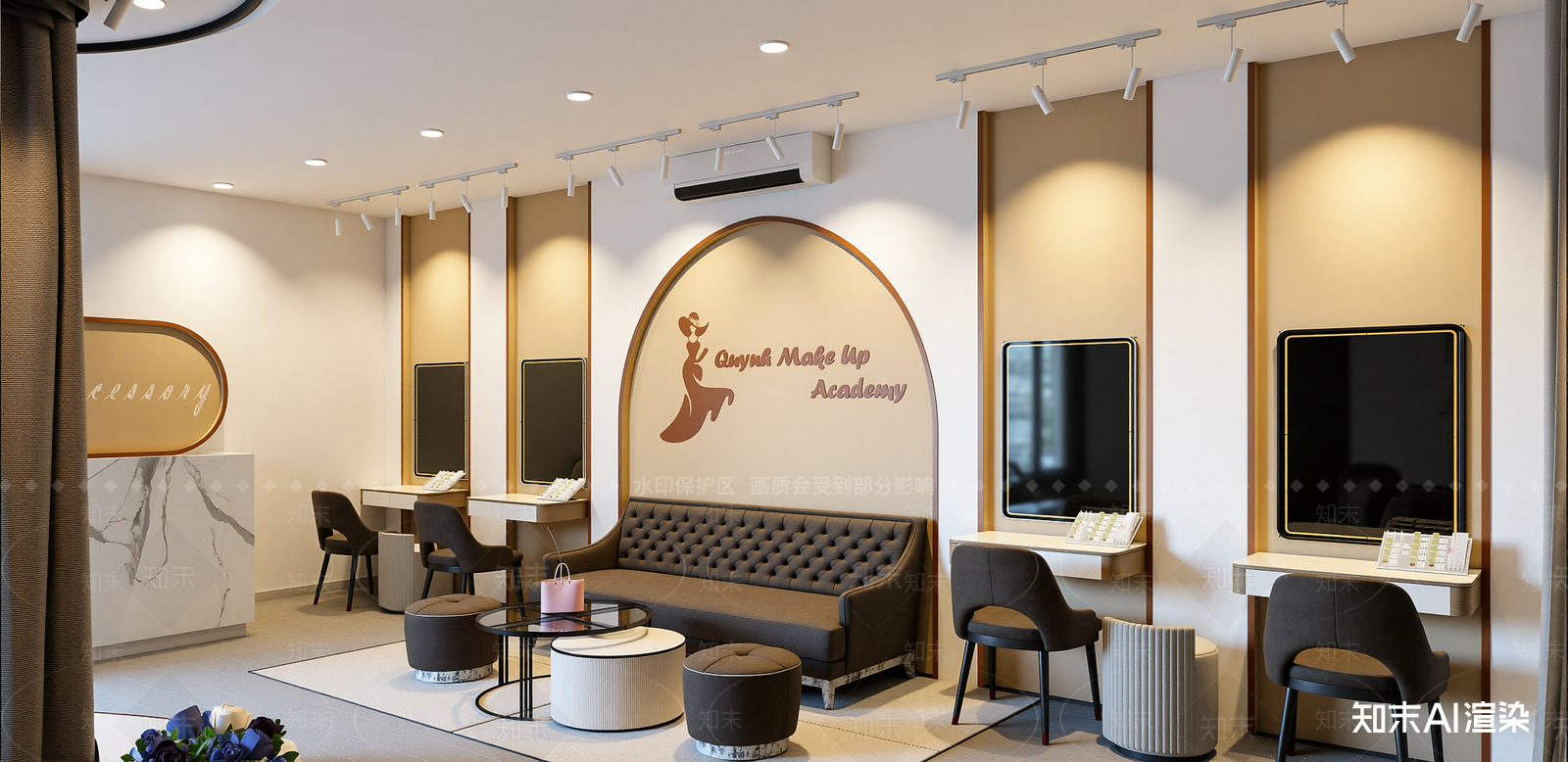 现代婚纱摄影店SU模型下载【ID:1216018625】