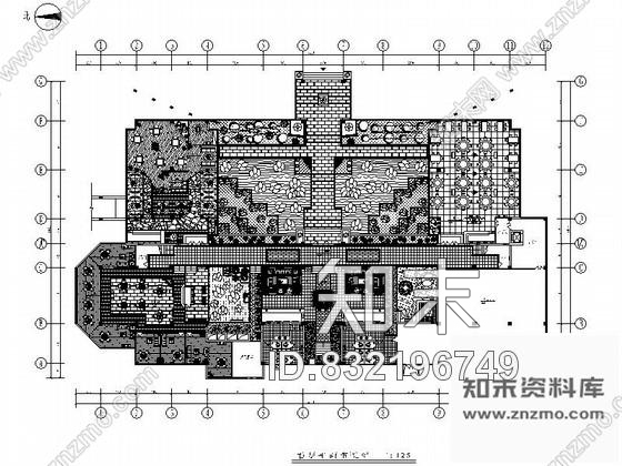 图块/节点四川绿色生态型宾馆四层平面布局图施工图下载【ID:832196749】