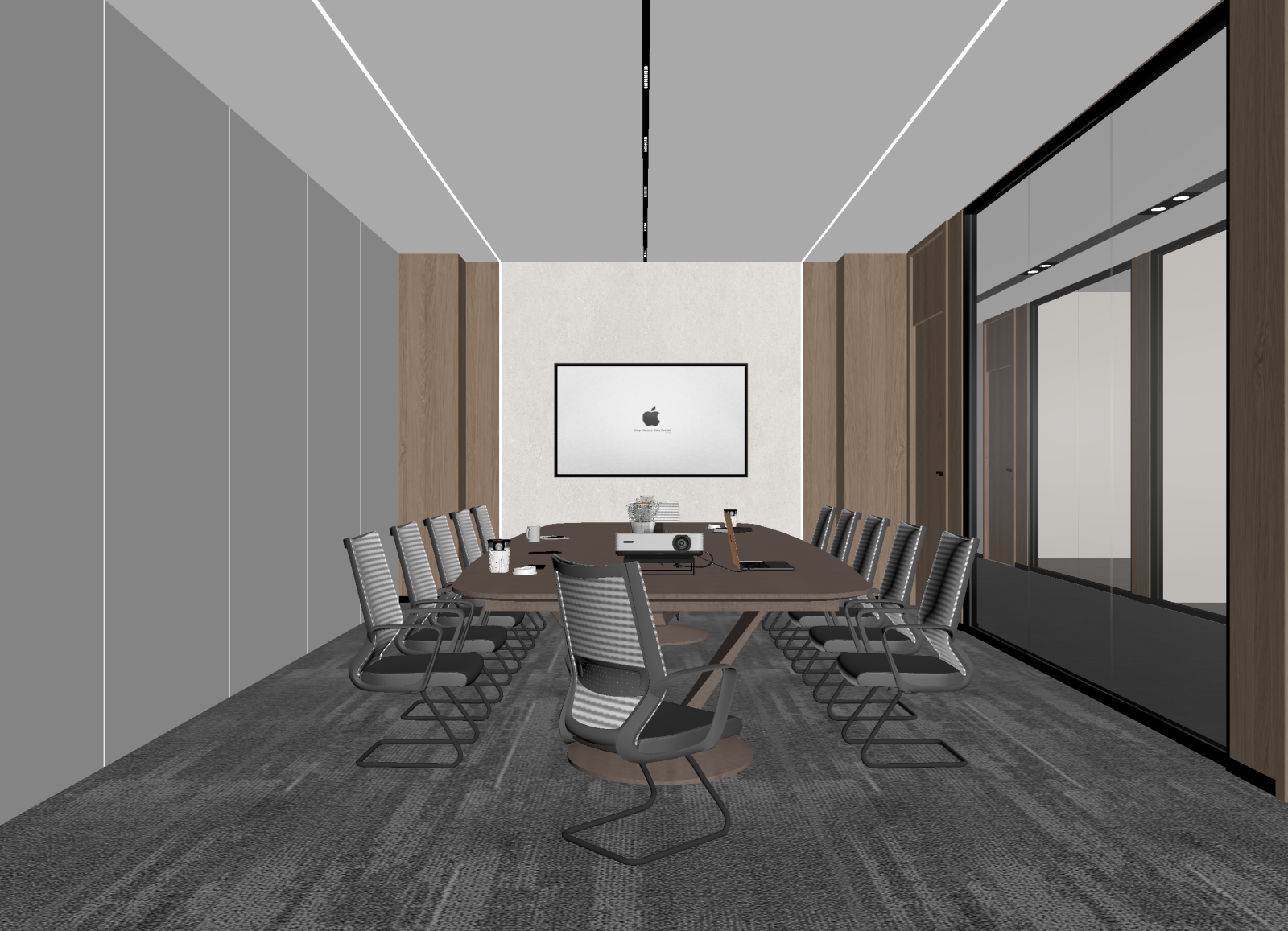 现代会议室3D模型下载【ID:1214311502】