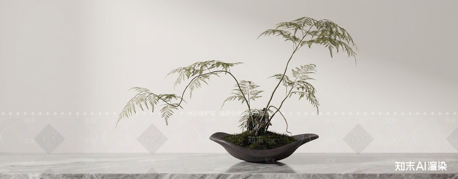 盆栽绿植盆栽3D模型下载【ID:1227548387】