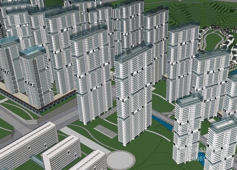 城市规划SU模型下载【ID:36651401】