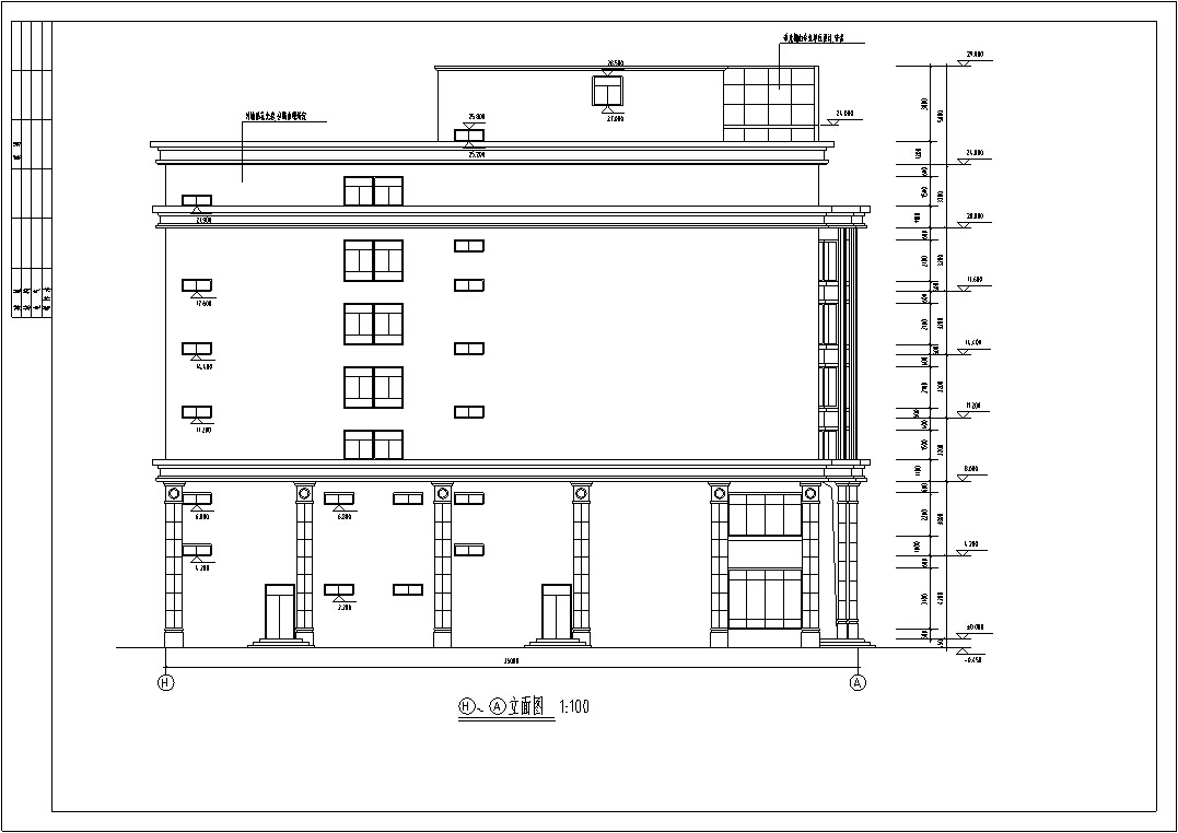 3套办公综合楼建筑设计施工图CADcad施工图下载【ID:167231185】