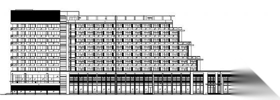 某五星级九层酒店建筑方案图cad施工图下载【ID:151521139】