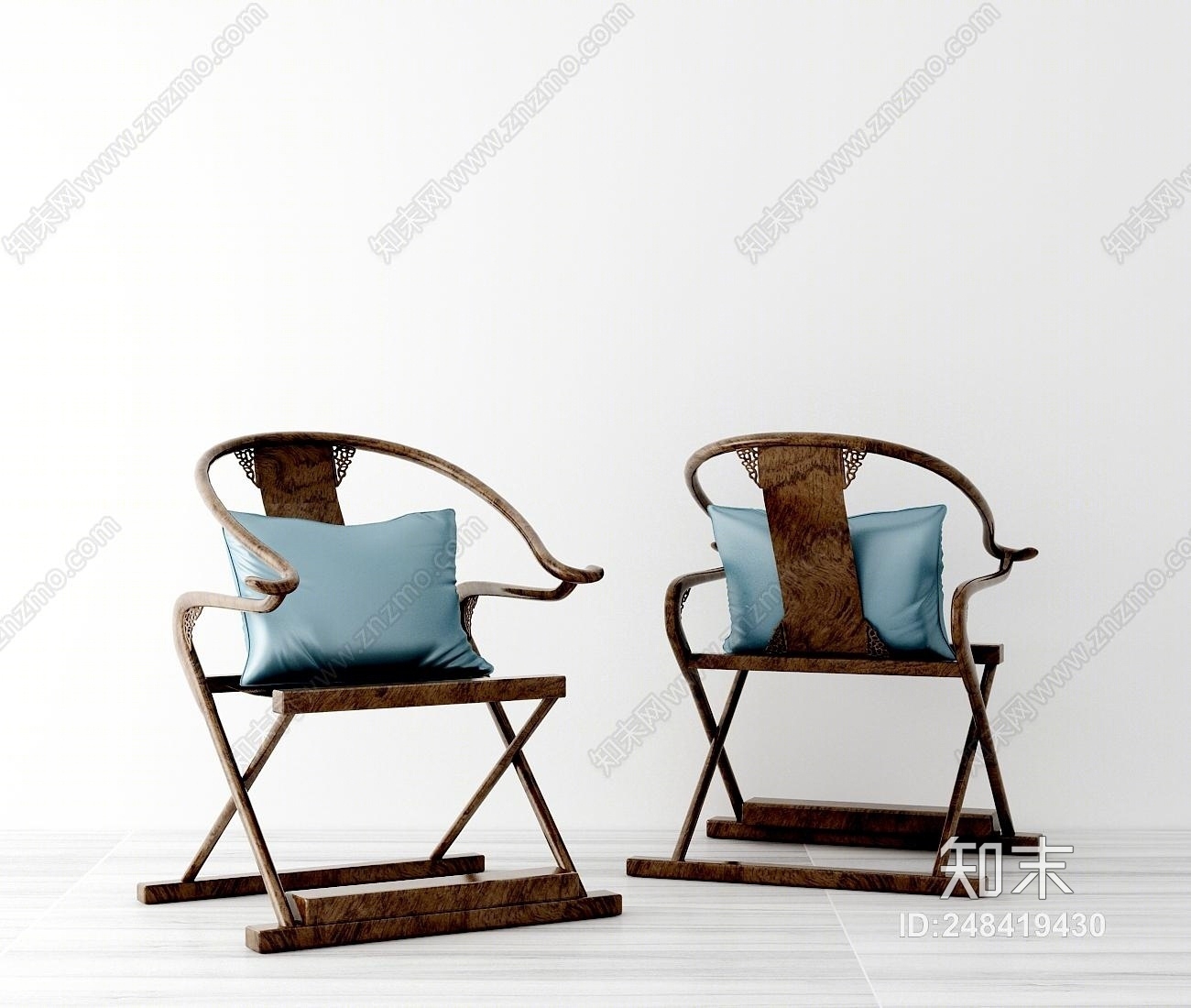 中式椅子3D模型下载【ID:248419430】