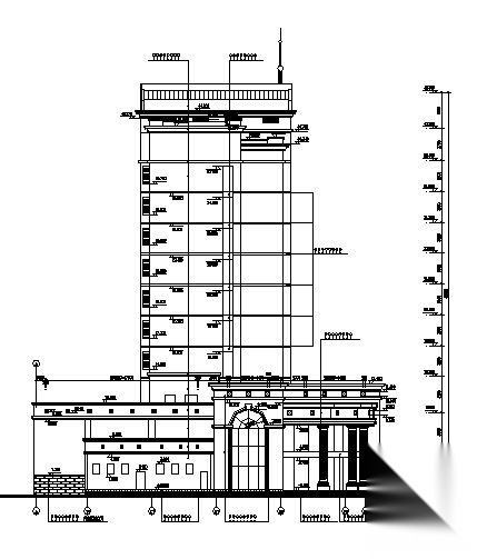 某十层银行办公楼建筑方案图cad施工图下载【ID:149951161】