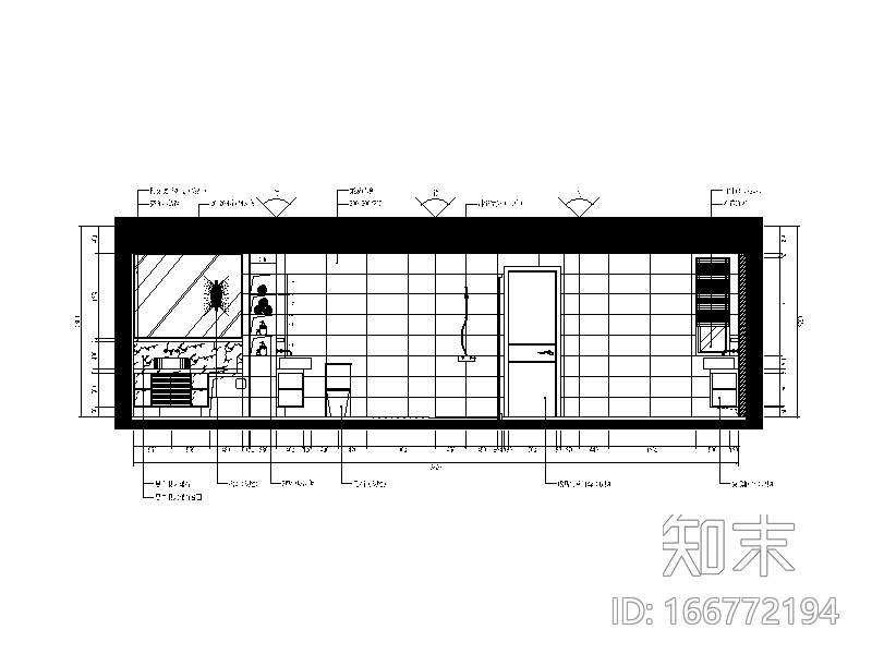 完整的现代风格复式楼设计CAD施工图（含效果图）cad施工图下载【ID:166772194】