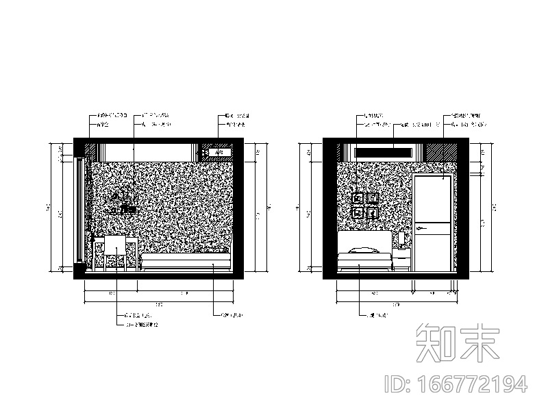 完整的现代风格复式楼设计CAD施工图（含效果图）cad施工图下载【ID:166772194】