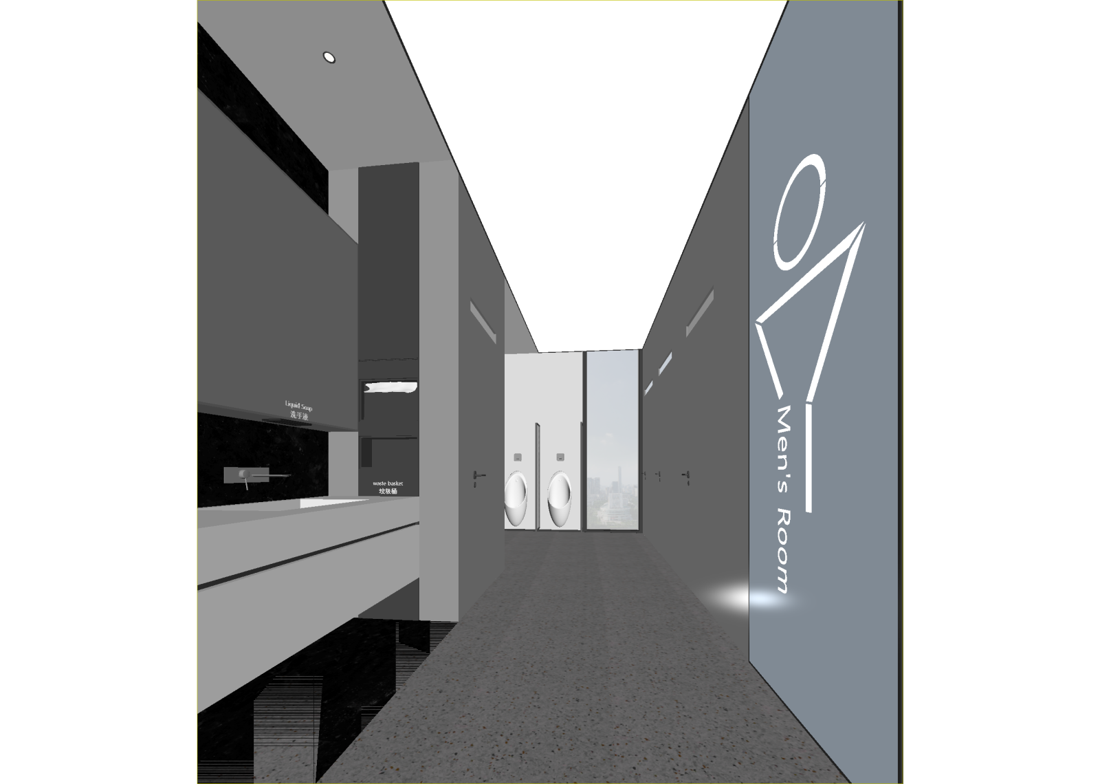 现代酒店卫生间3D模型下载【ID:1214775553】