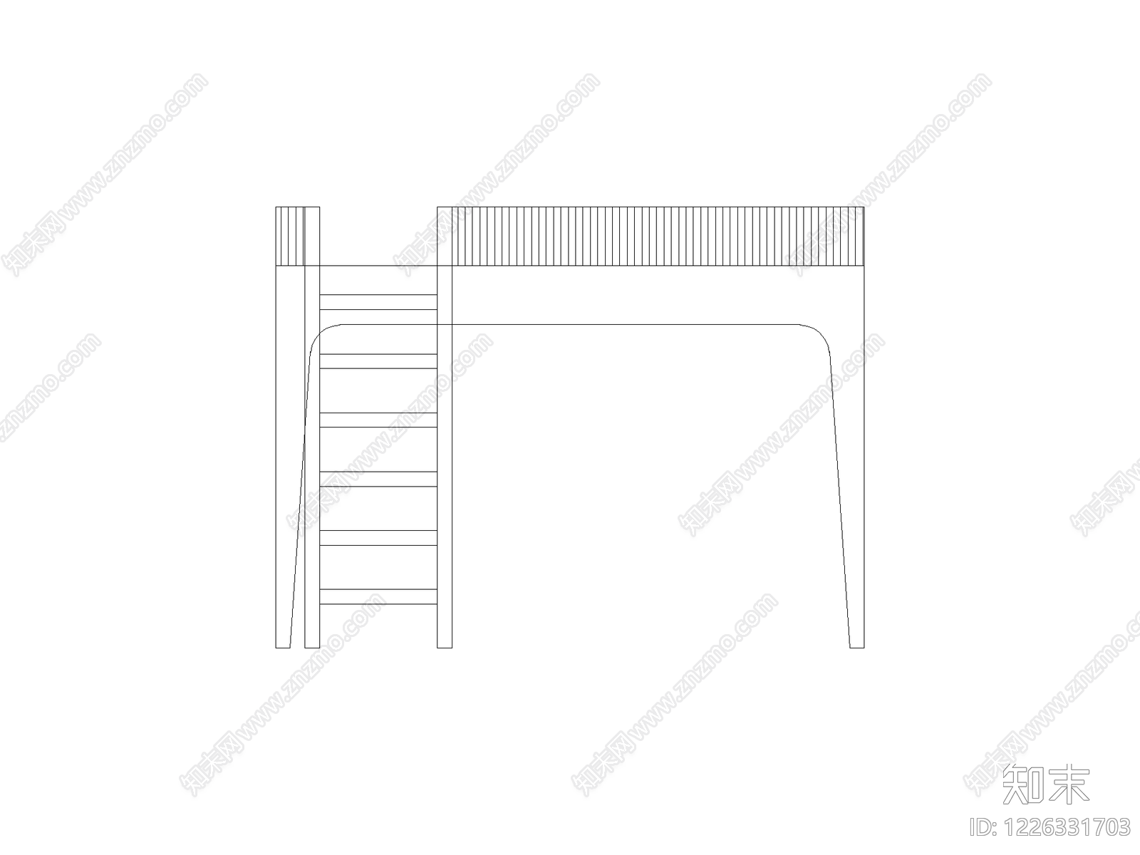楼梯栏杆扶手CAD图纸