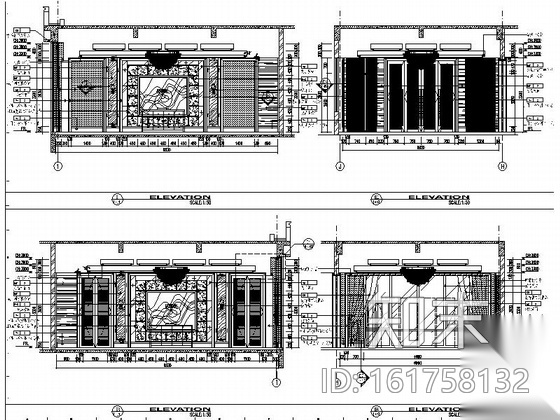 [苏州]现代风格党政机关社区服务及物业管理办公室室内设...cad施工图下载【ID:161758132】