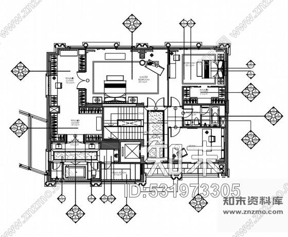 施工图深圳奢华英伦风格别墅室内设计施工图含高清效果图cad施工图下载【ID:531973305】