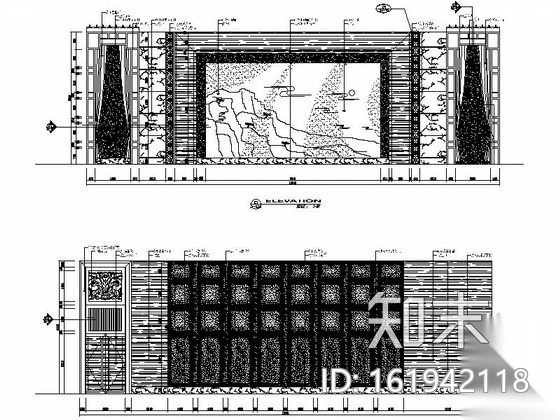 [无锡]高档四星级酒店宴会厅装修图cad施工图下载【ID:161942118】