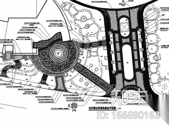 [长沙]别墅会所及入口园林景观工程施工图施工图下载【ID:166690163】