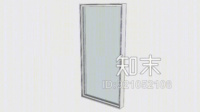 有明确的玻璃窗SU模型下载【ID:921052108】