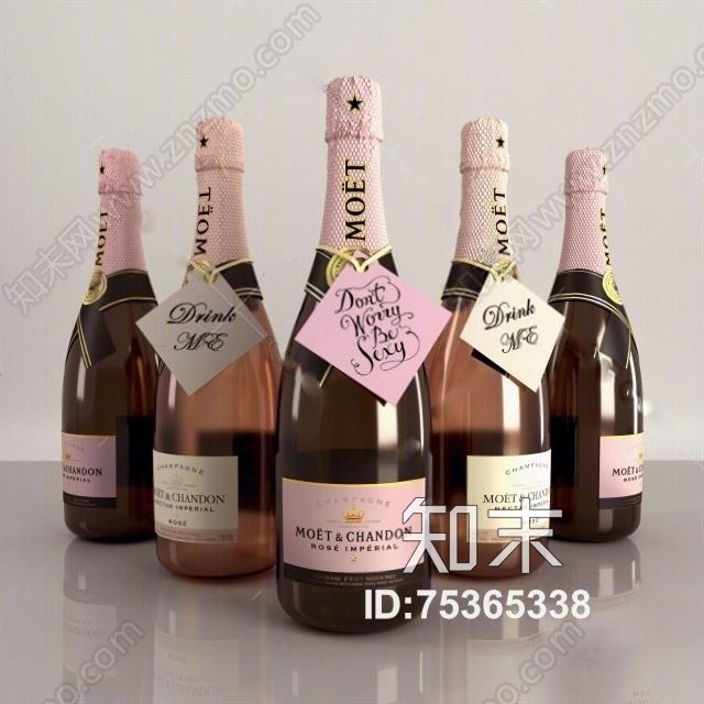 酒瓶3D模型下载【ID:75365338】