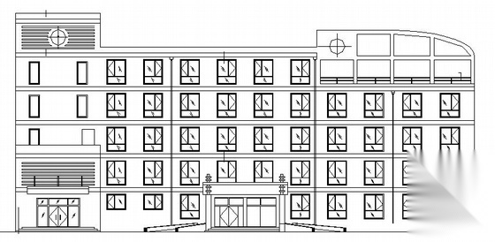 某五层办公楼建筑施工图施工图下载【ID:151639199】
