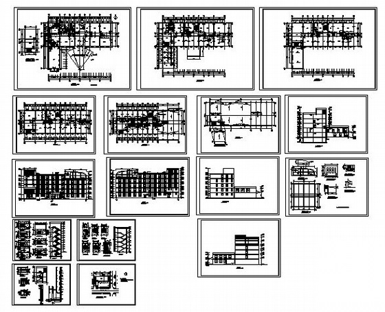 某五层办公楼建筑施工图cad施工图下载【ID:151639199】