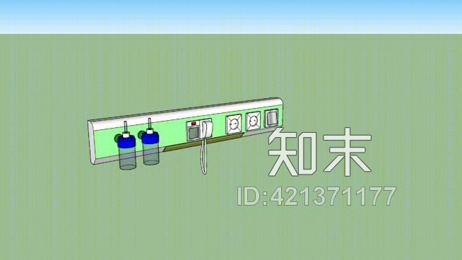 床头医院SU模型下载【ID:421371177】