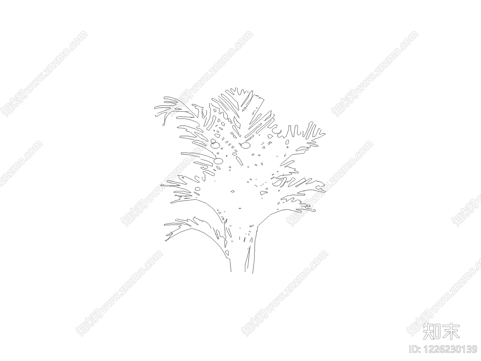 乔木种植cad施工图下载【ID:1226230139】