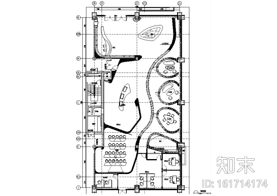 金融中心售楼空间设计施工图（附效果图+报价表）cad施工图下载【ID:161714174】