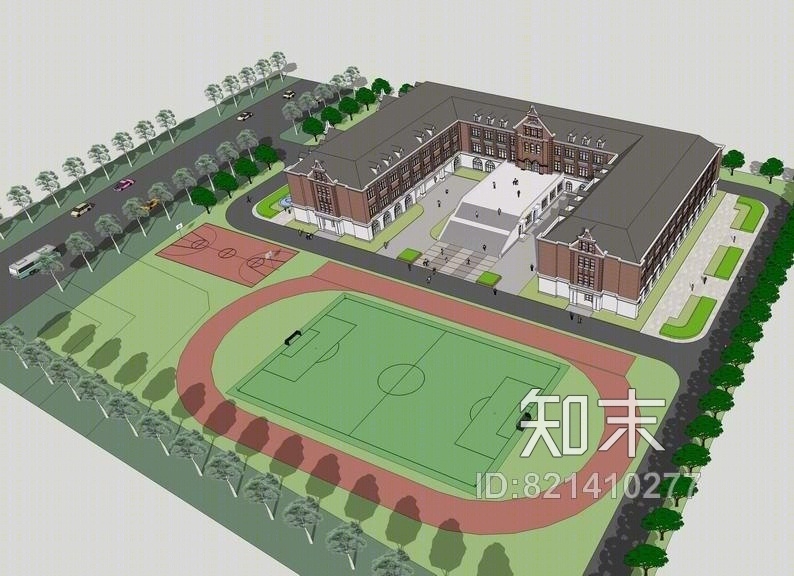 青光小学SU模型下载【ID:821410277】