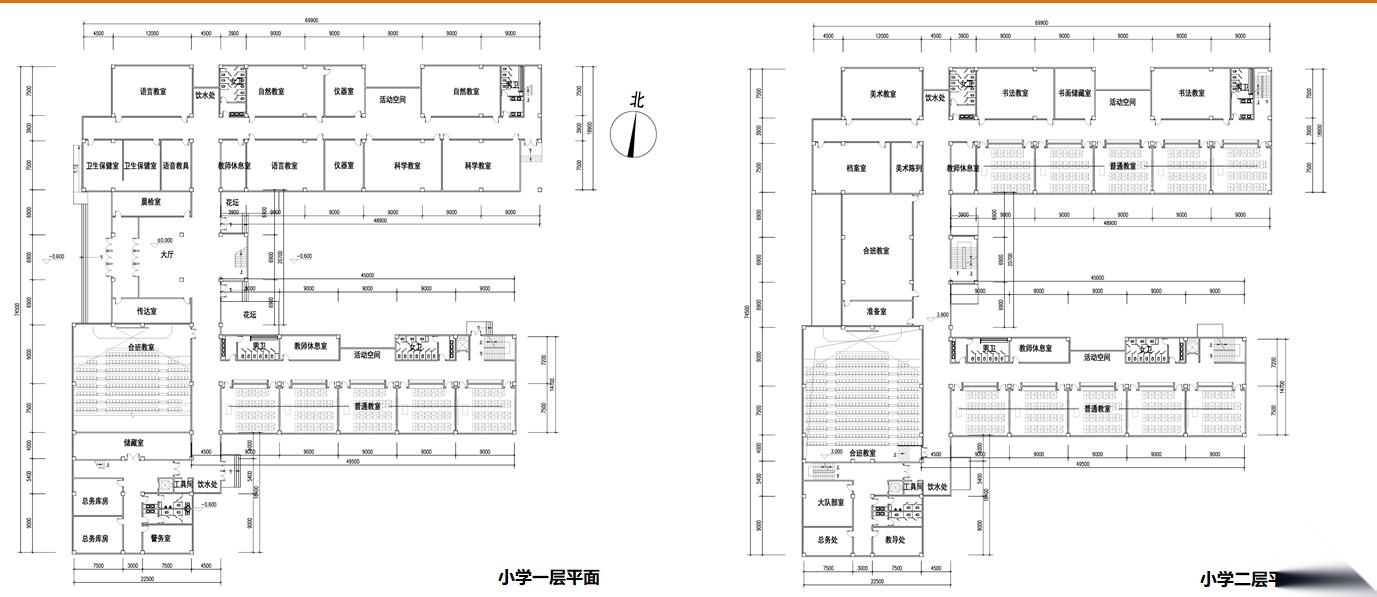 [辽宁]钻石湾中小学方案概念设计阶段文本cad施工图下载【ID:166316123】