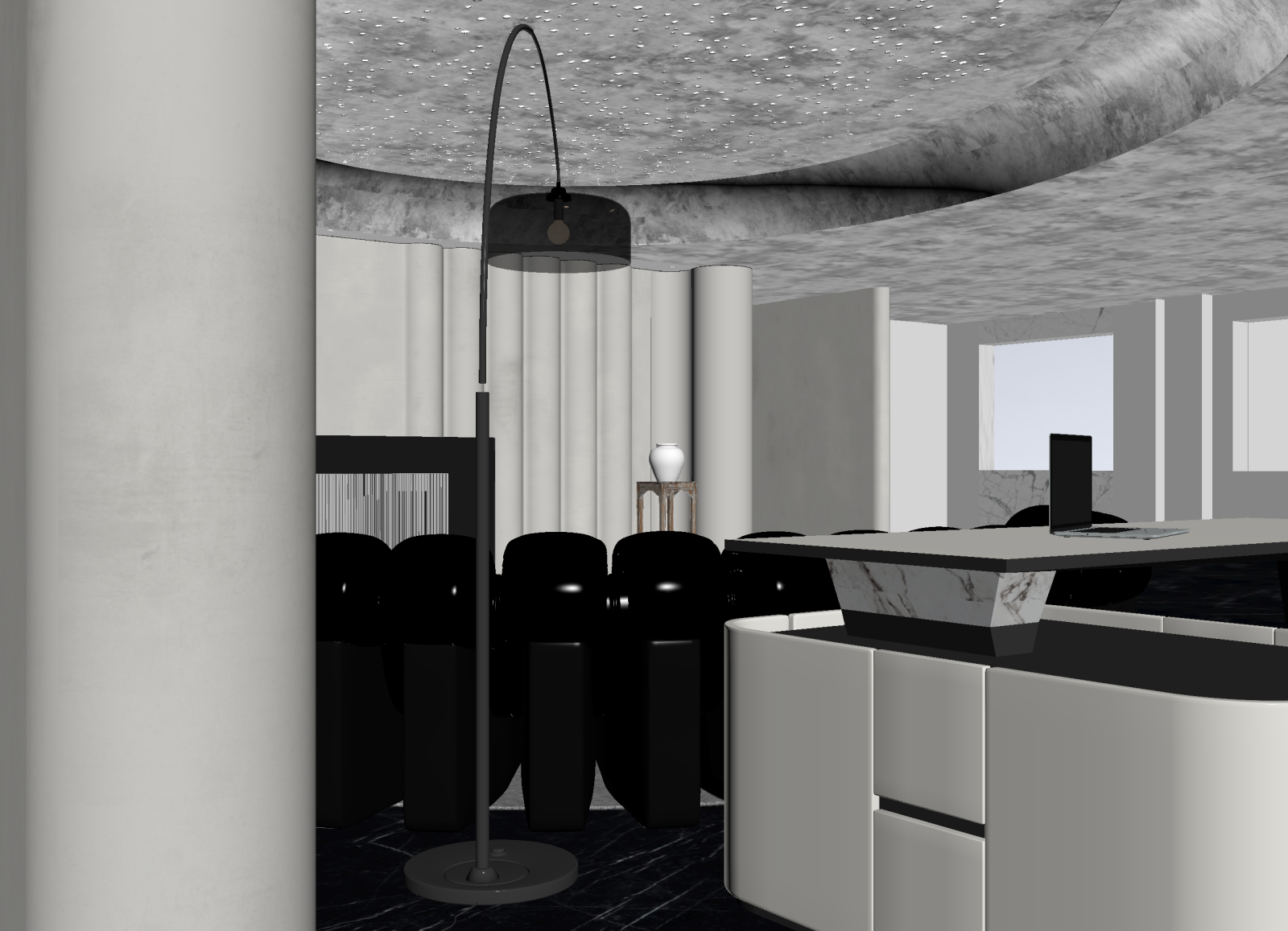 现代会议室3D模型下载【ID:1214990329】