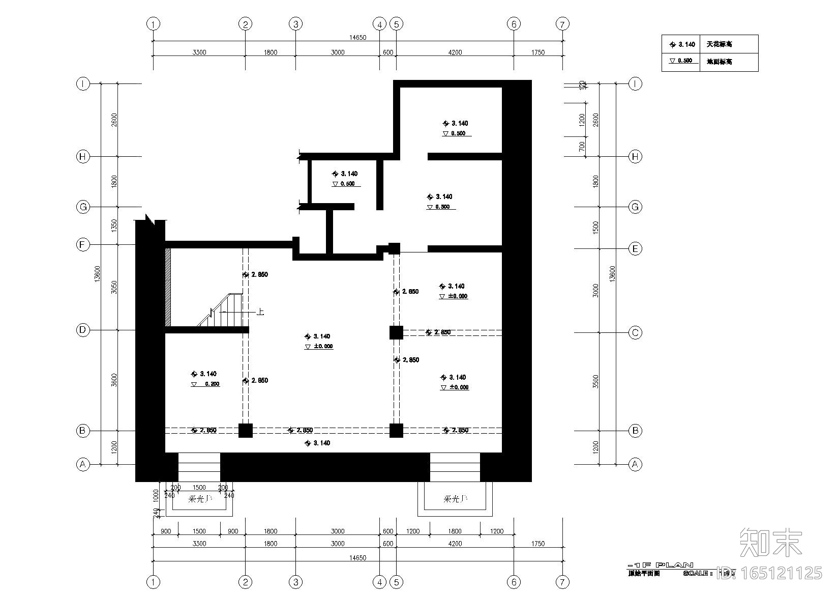 [吉林]白山市风尚沙龙发廊施工图+效果图cad施工图下载【ID:165121125】