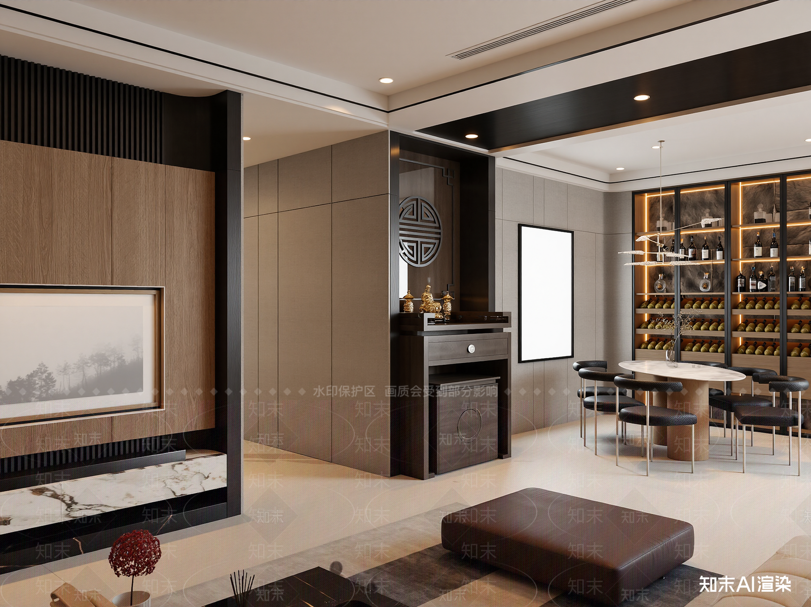 现代酒馆3D模型下载【ID:1214055653】