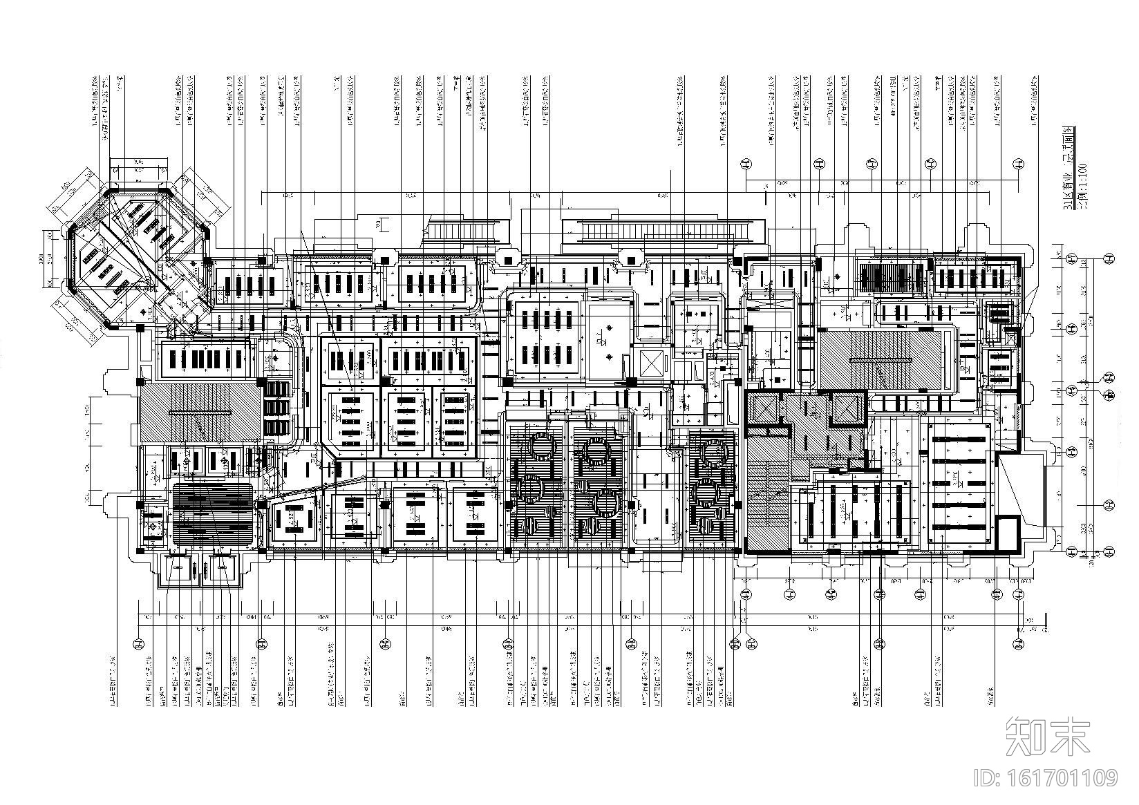 [杭州]商业培训及办公中心施工图cad施工图下载【ID:161701109】