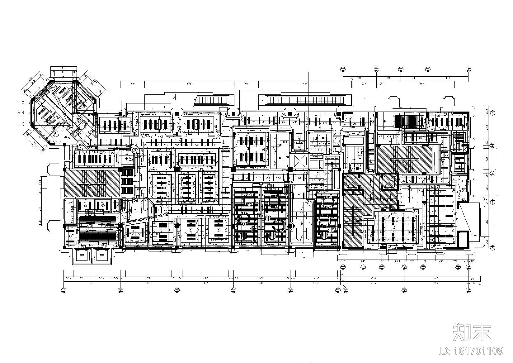 [杭州]商业培训及办公中心施工图cad施工图下载【ID:161701109】