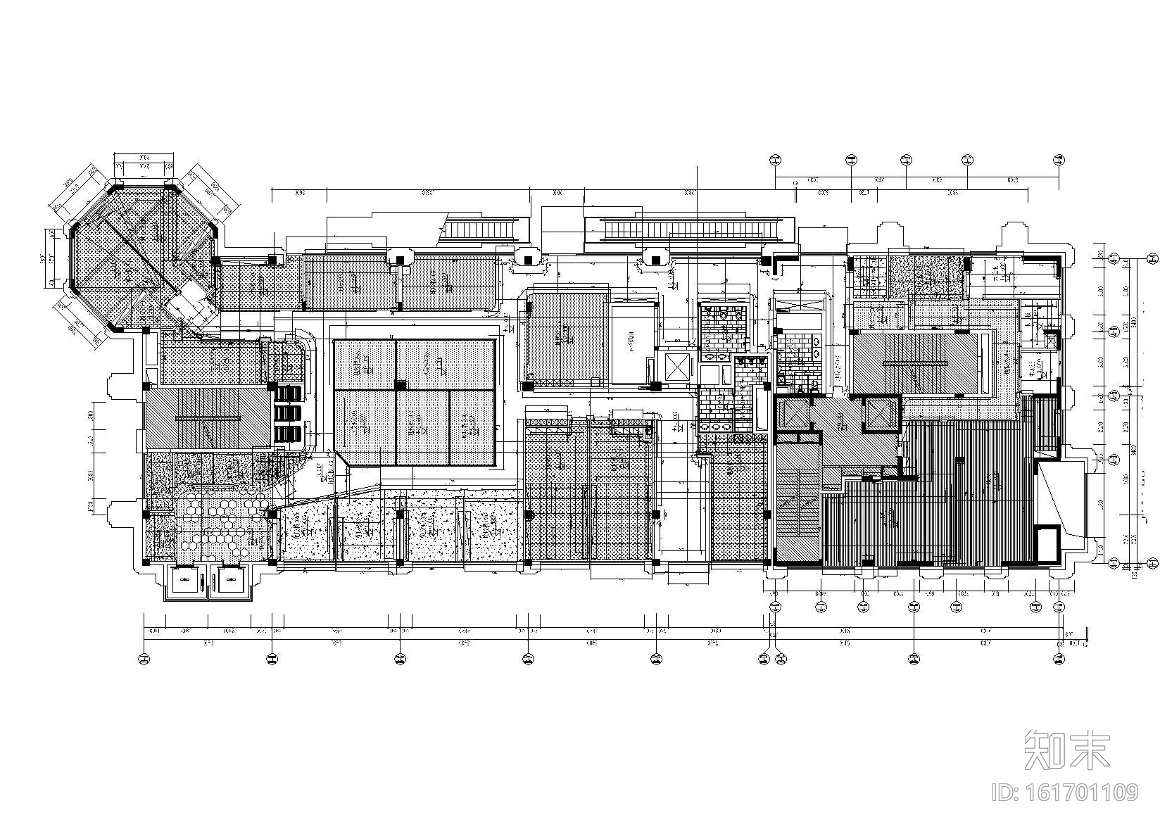 [杭州]商业培训及办公中心施工图cad施工图下载【ID:161701109】