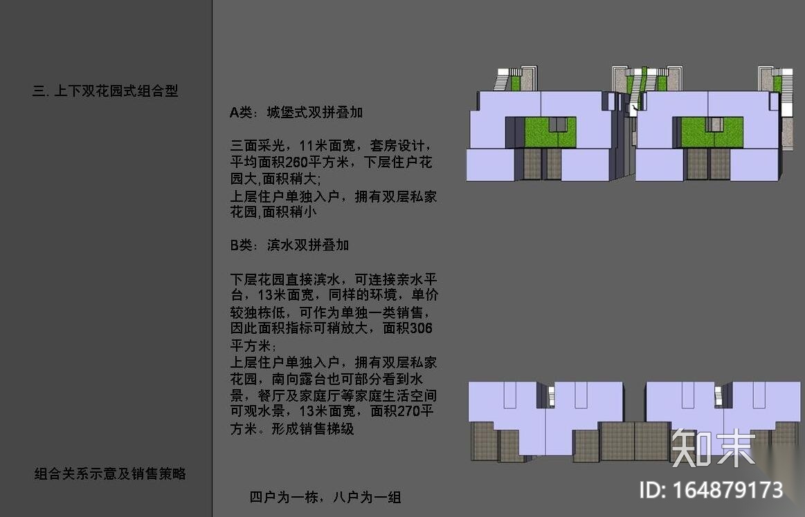 双拼宽景叠加产品研究（JPG+98页）施工图下载【ID:164879173】