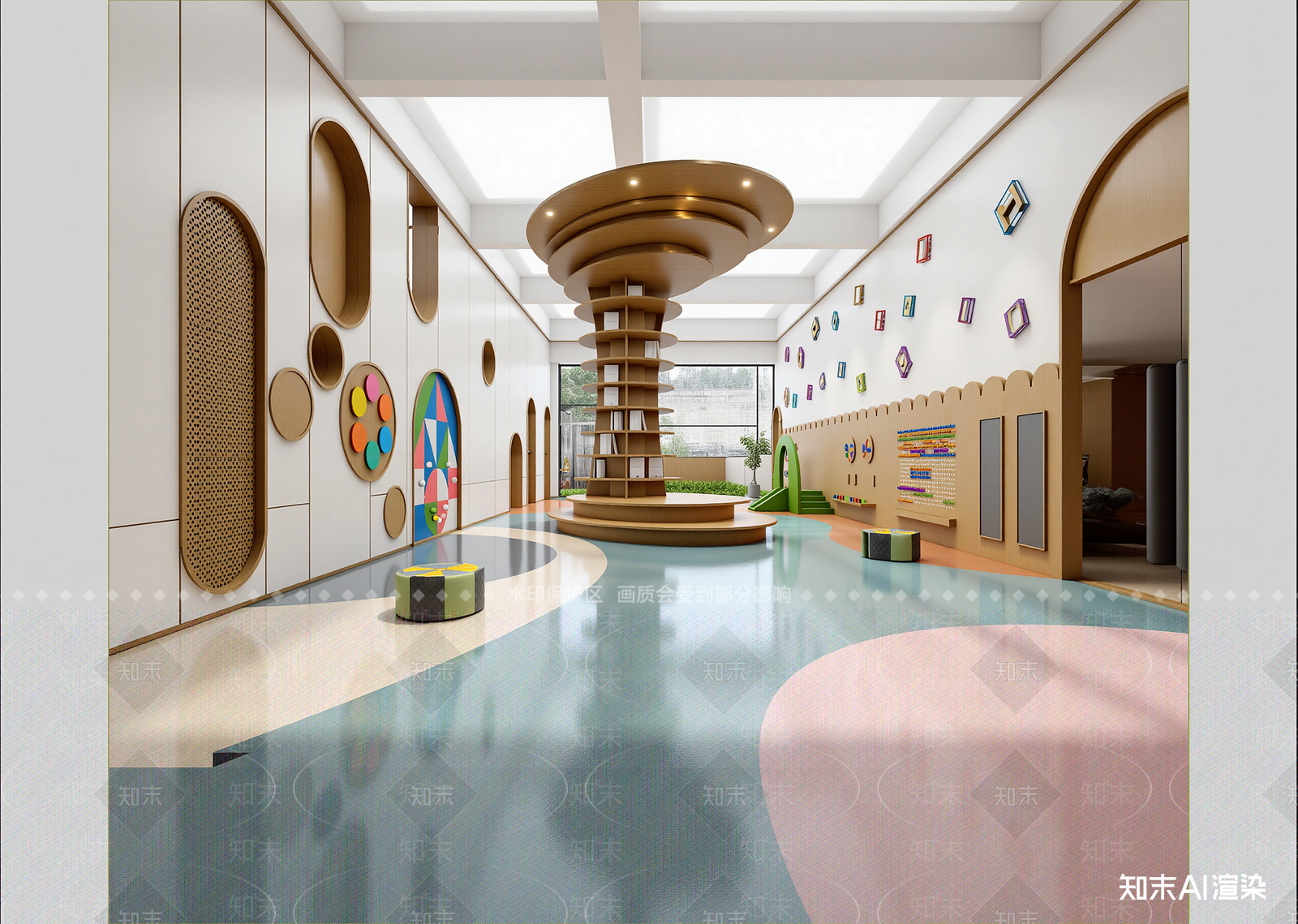 现代儿童乐园3D模型下载【ID:1214642266】