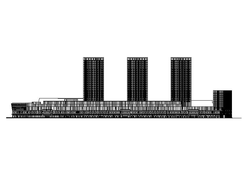 [福建]高层现代穿插式商业综合体建筑设计方案文本（含效...cad施工图下载【ID:151484127】