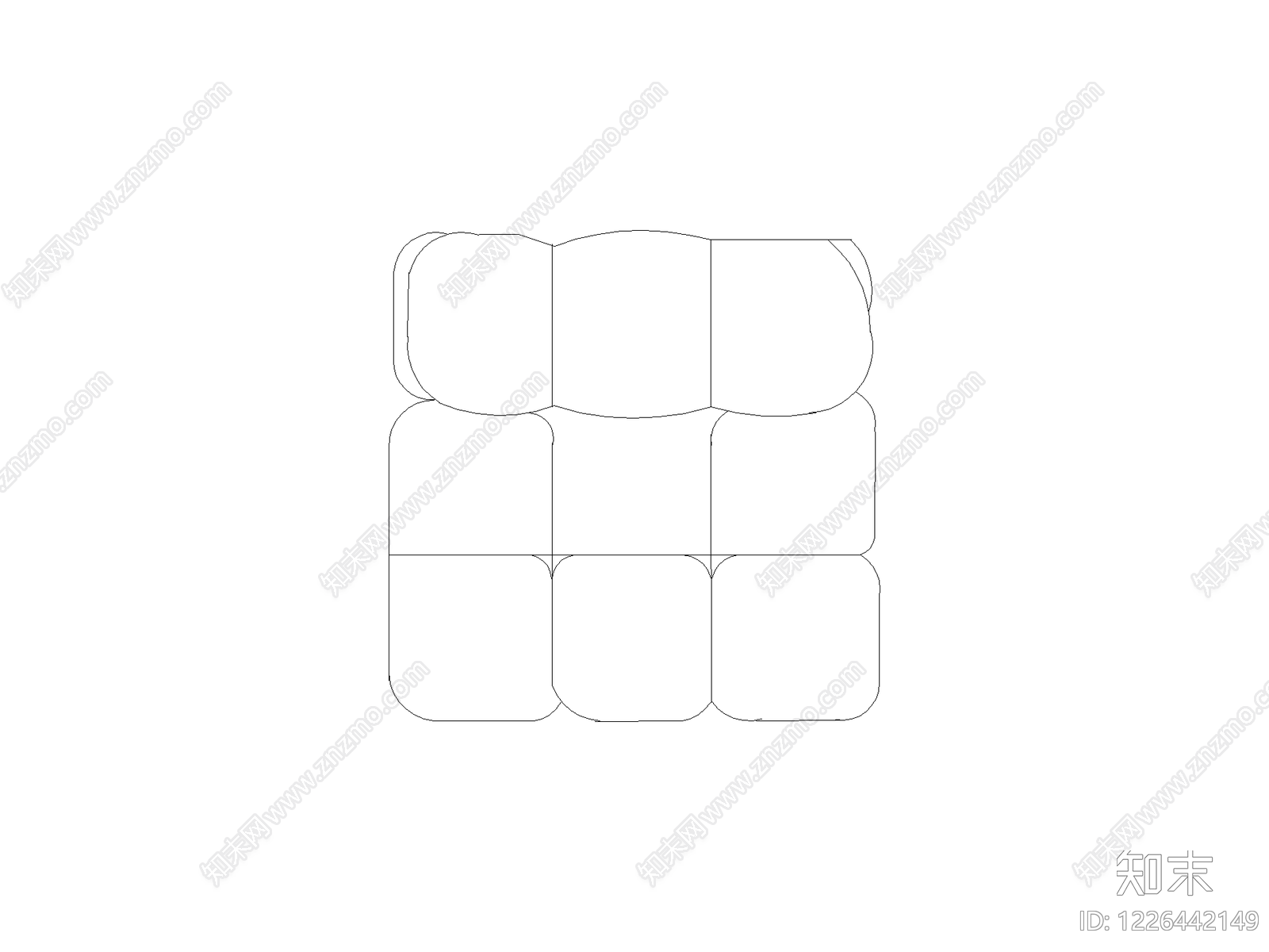 综合硬装构件图块cad施工图下载【ID:1226442149】