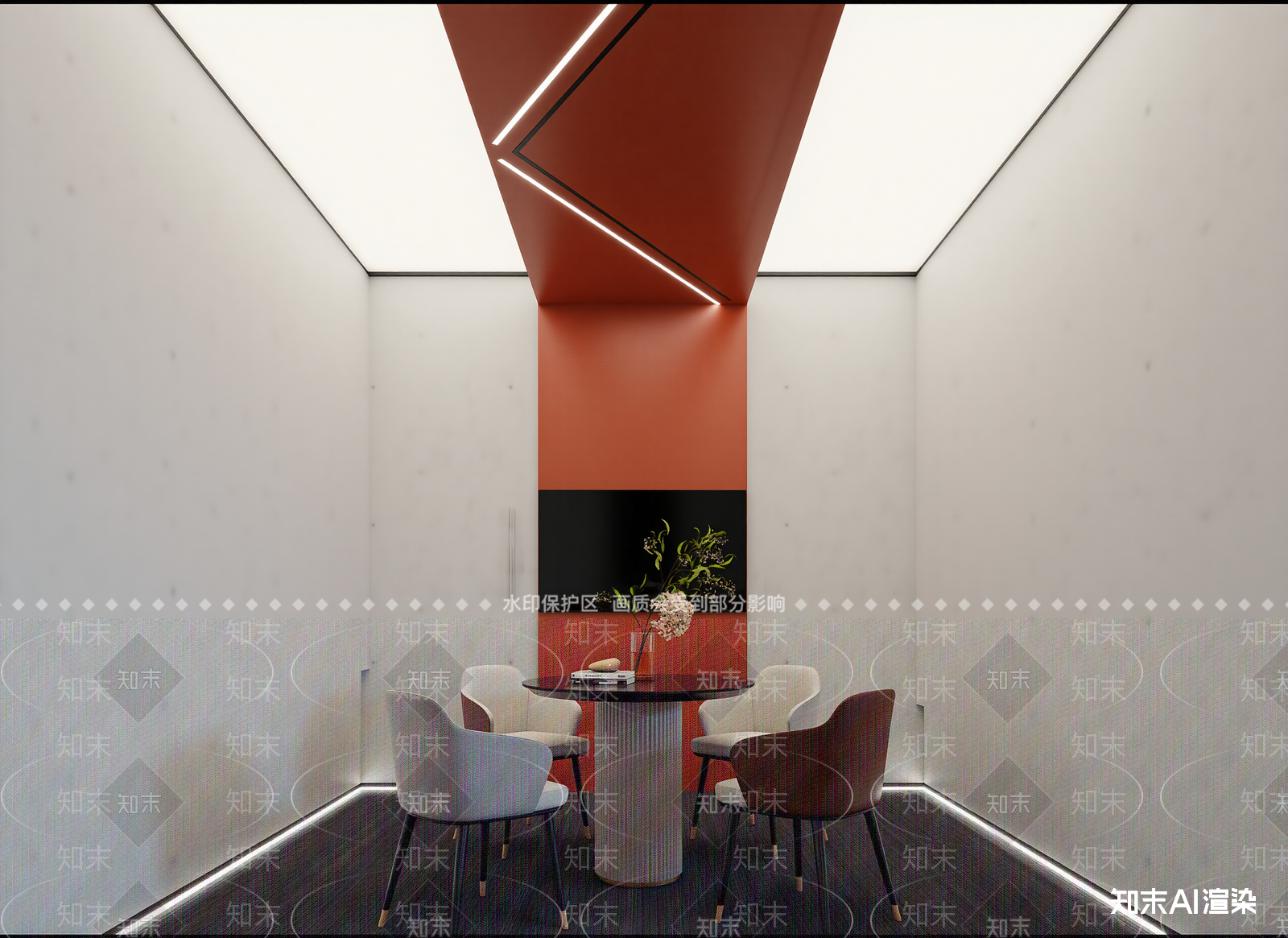 现代会议室3D模型下载【ID:1214293591】