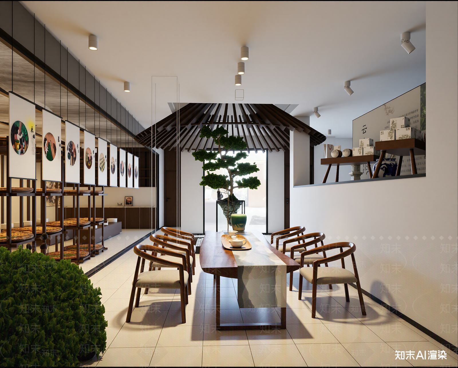 现代茶馆3D模型下载【ID:1222010588】